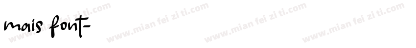 mais font字体转换